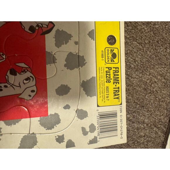 Walt Disney 101 Dalmatians frame tray vintage puzzle golden - Picture 6 of 7